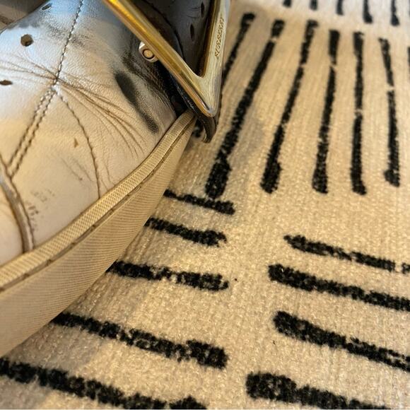 Burberry Westford Buckle Strap Sneakers Cream 8 - Picture 7 of 13